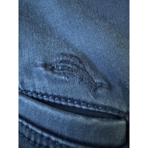 Tommy Bahama Shorts Mens 40 Navy Stretch Chino 9 In Inseam Cotton Tencel Blend - Picture 5 of 11